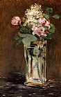 Edouard Manet - Flowers In A Crystal Vase painting